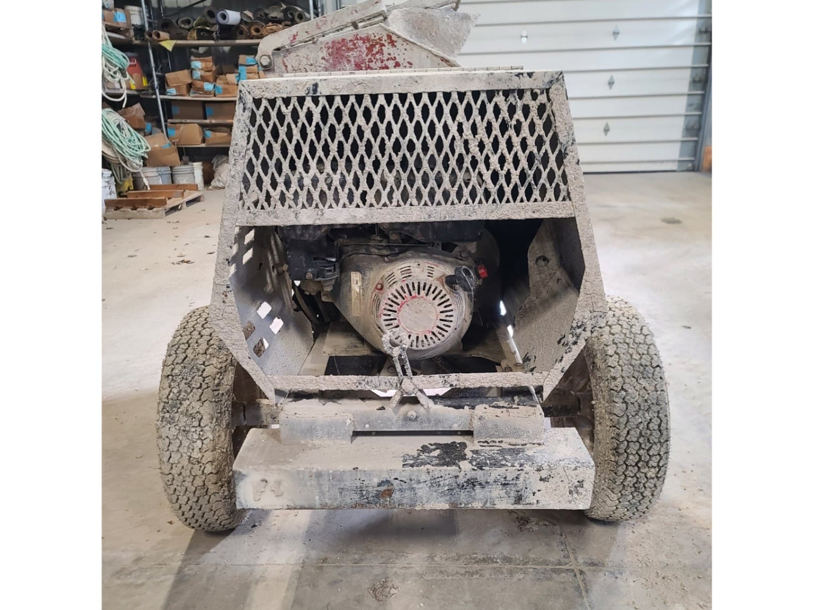 Mortar and Grout Mixer - Gasoline Powered & Towable Third Image