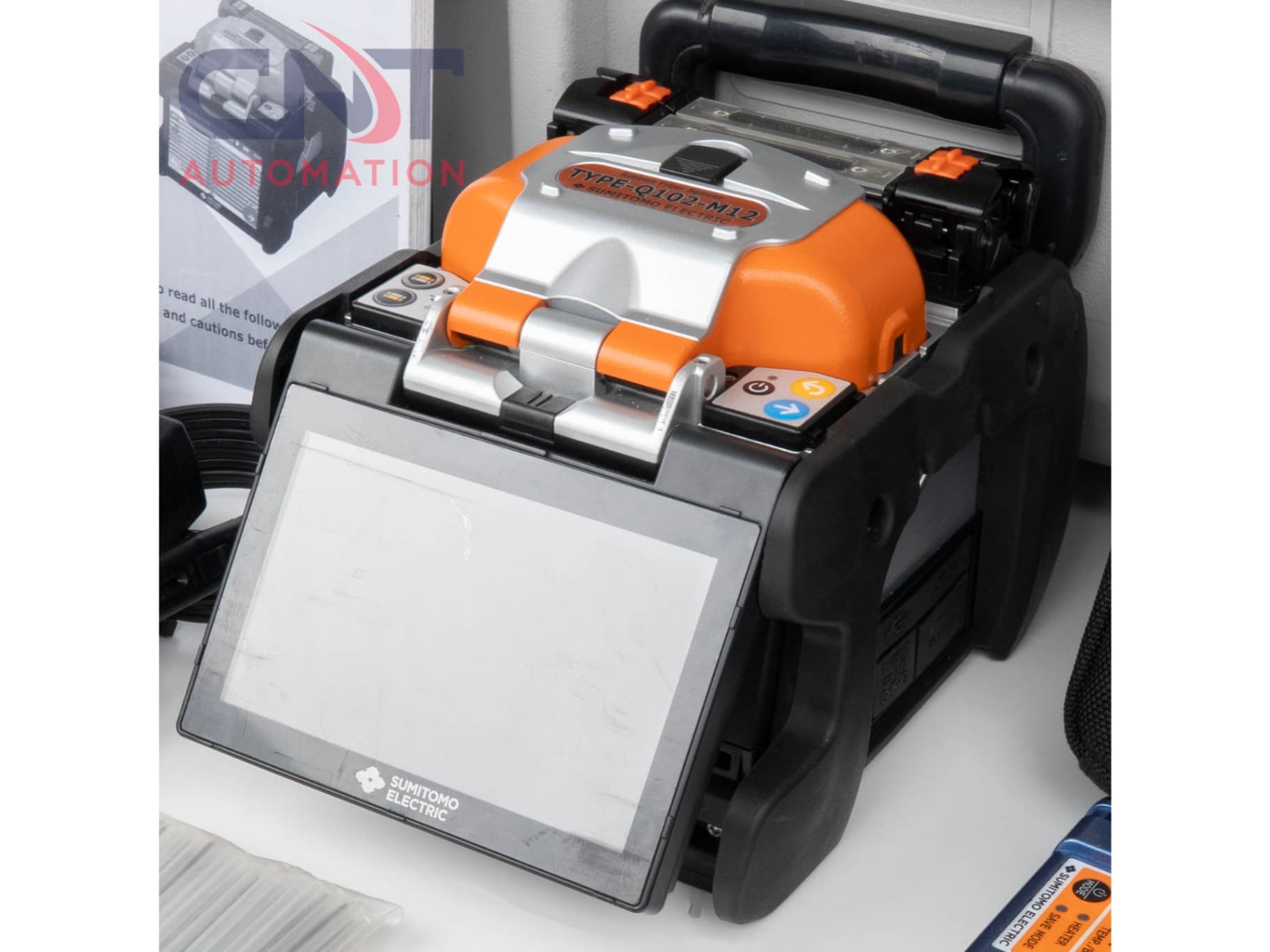 Sumitomo TYPE-Q102-M12 SM/MM Ribbon Fiber Fusion Splicer with FC-8R Fiber Cleaver for Rent Second Image