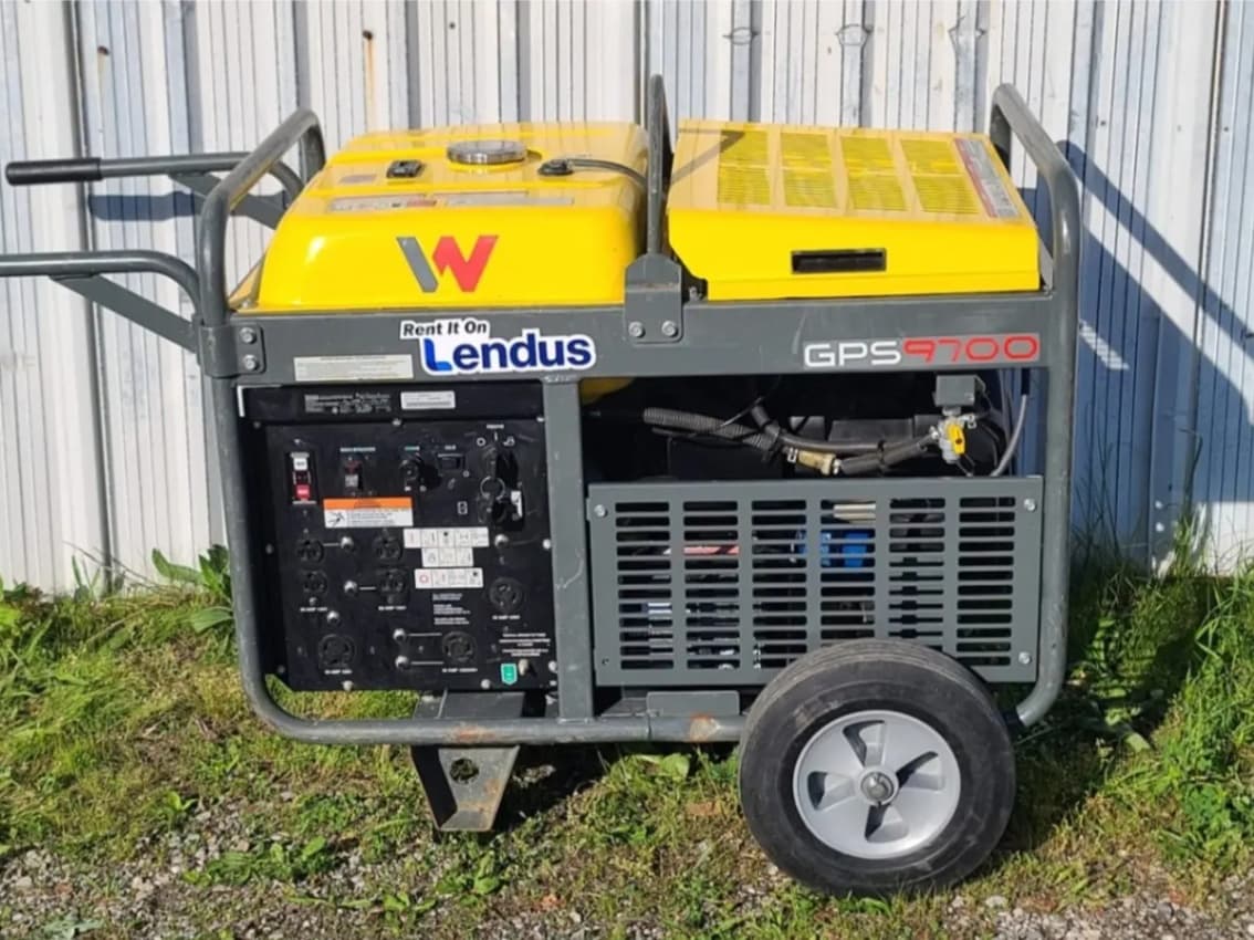 Wacker Neuson 9700W Portable Generator Model GPS9700A Electric Start Gasoline 9000W Continuous Main Image