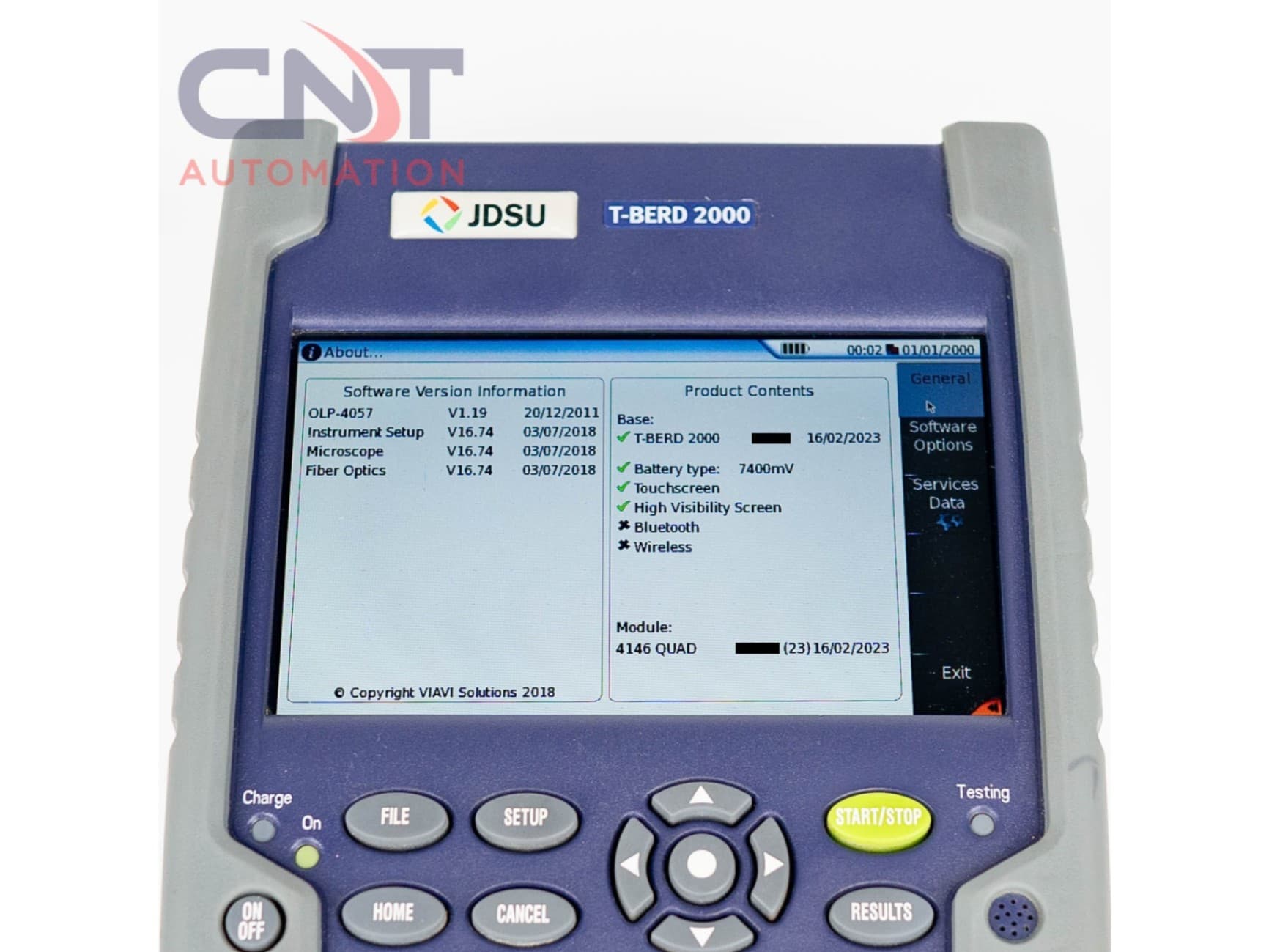 JDSU Viavi T-BERD MTS-2000 Modular OTDR Test Platform for Rent Third Image
