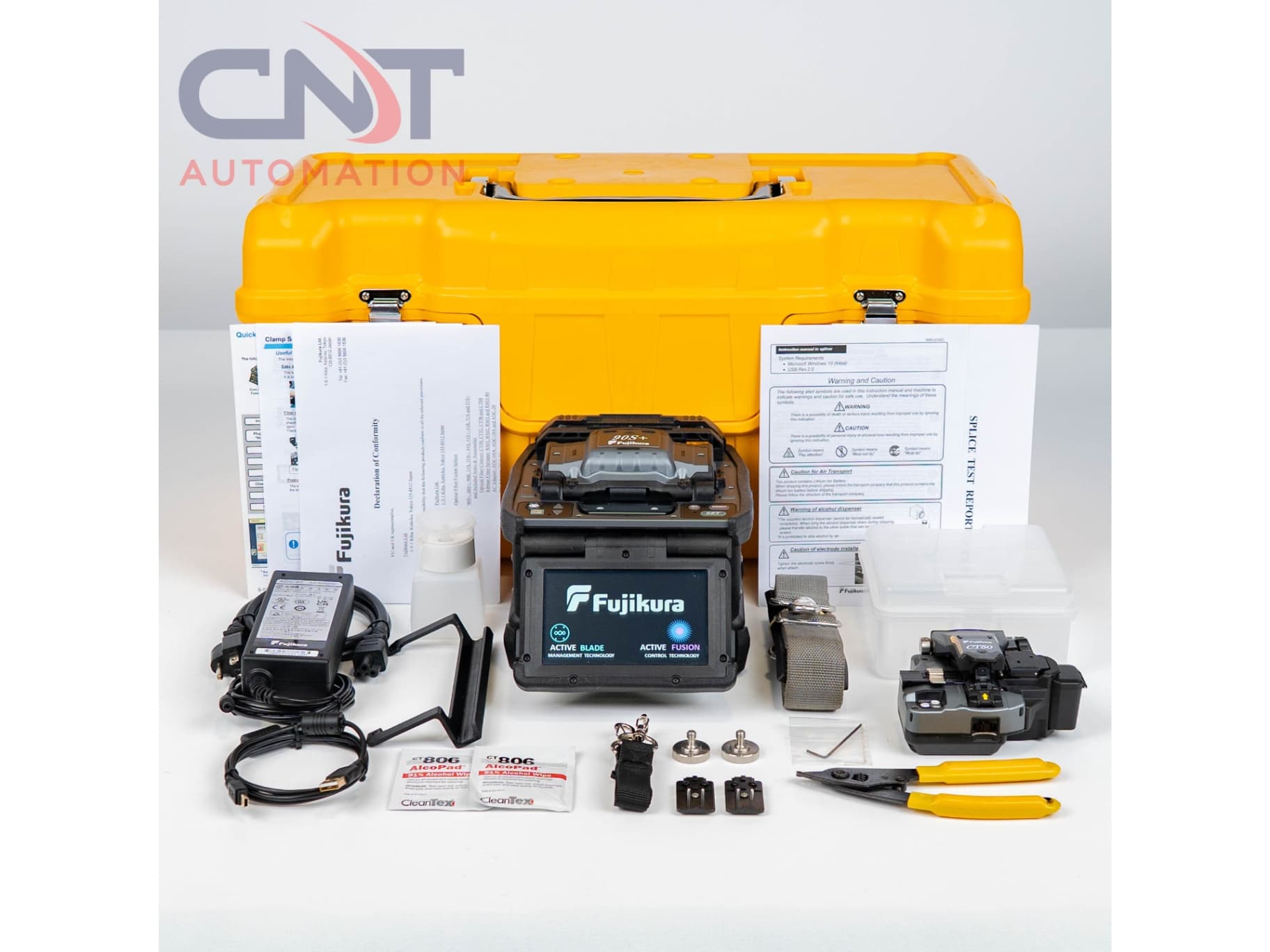 FOR RENT – AFL Fujikura 90S+ Core Alignment Fusion Splicer with CT-50 Cleaver Main Image