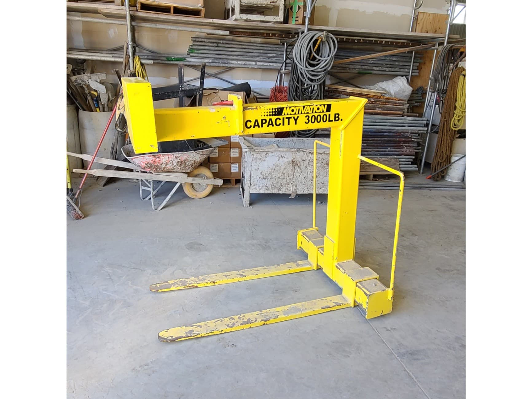 Motivation Crane Pallet Forks - 3000 lbs Capacity Second Image