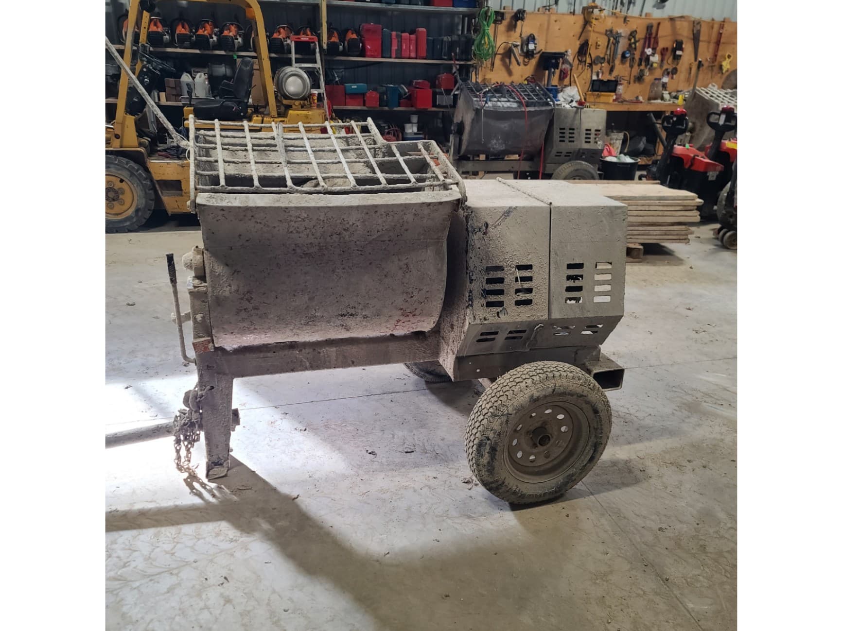 Mortar and Grout Mixer - Gasoline Powered & Towable Second Image