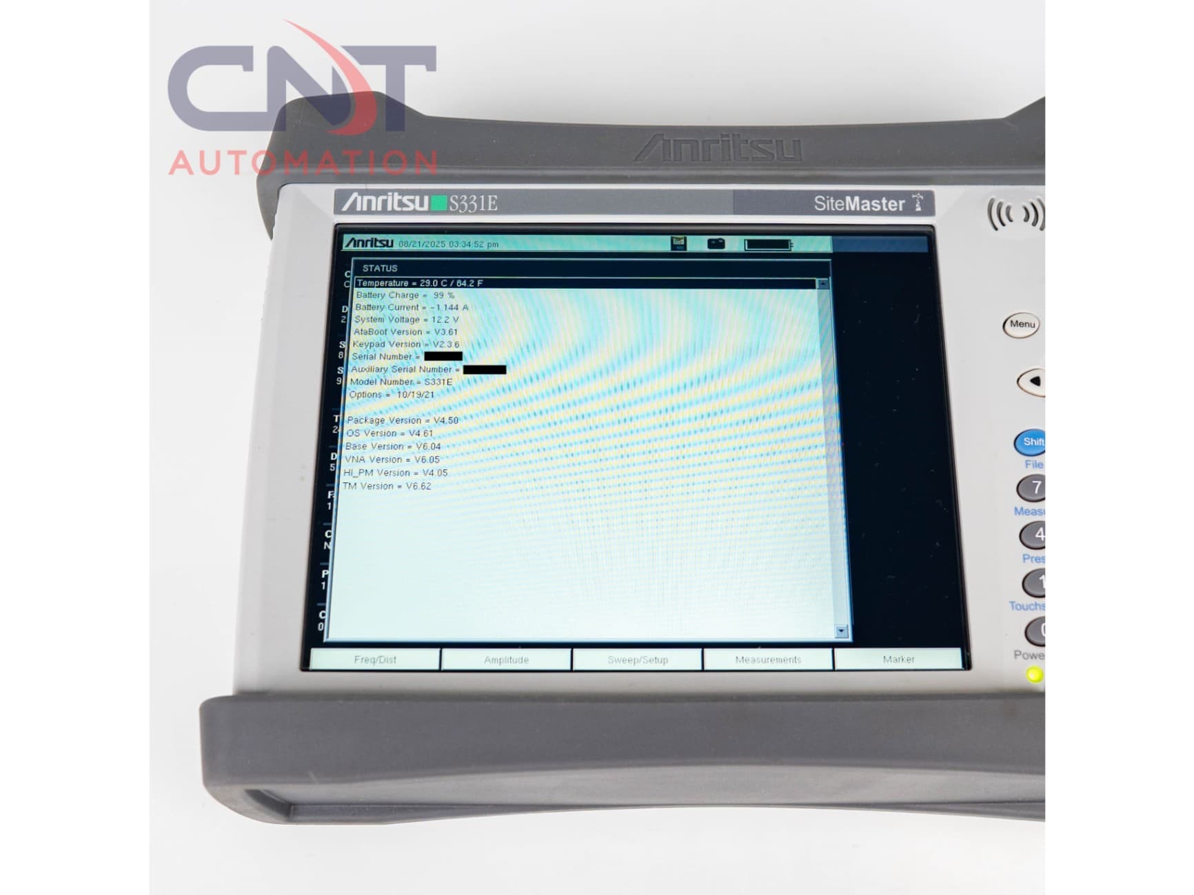 Anritsu S331E Site Master Cable & Antenna Analyzer (2 MHz – 4 GHz) Third Image