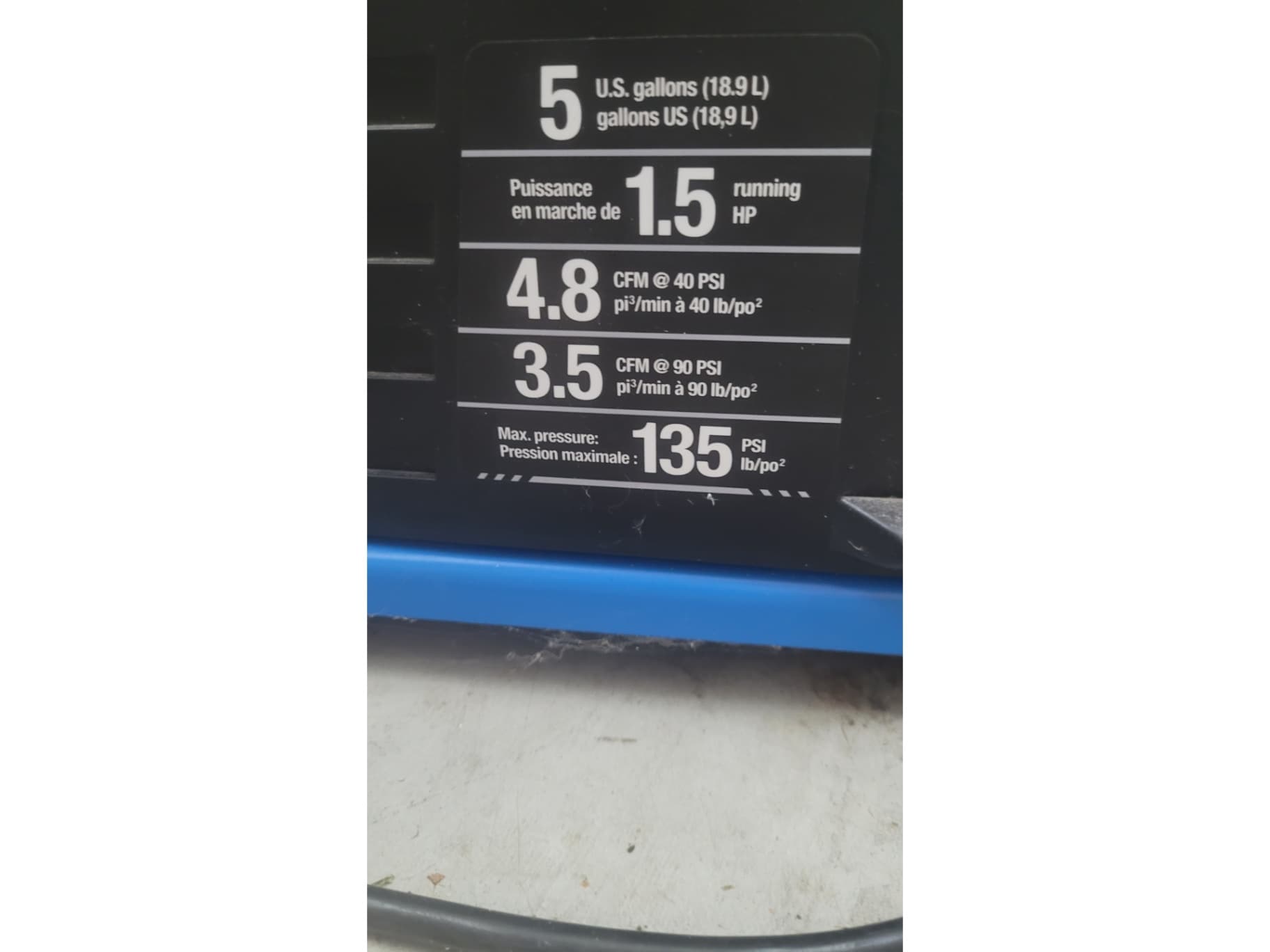 Mastercraft Air Compressor  Second Image