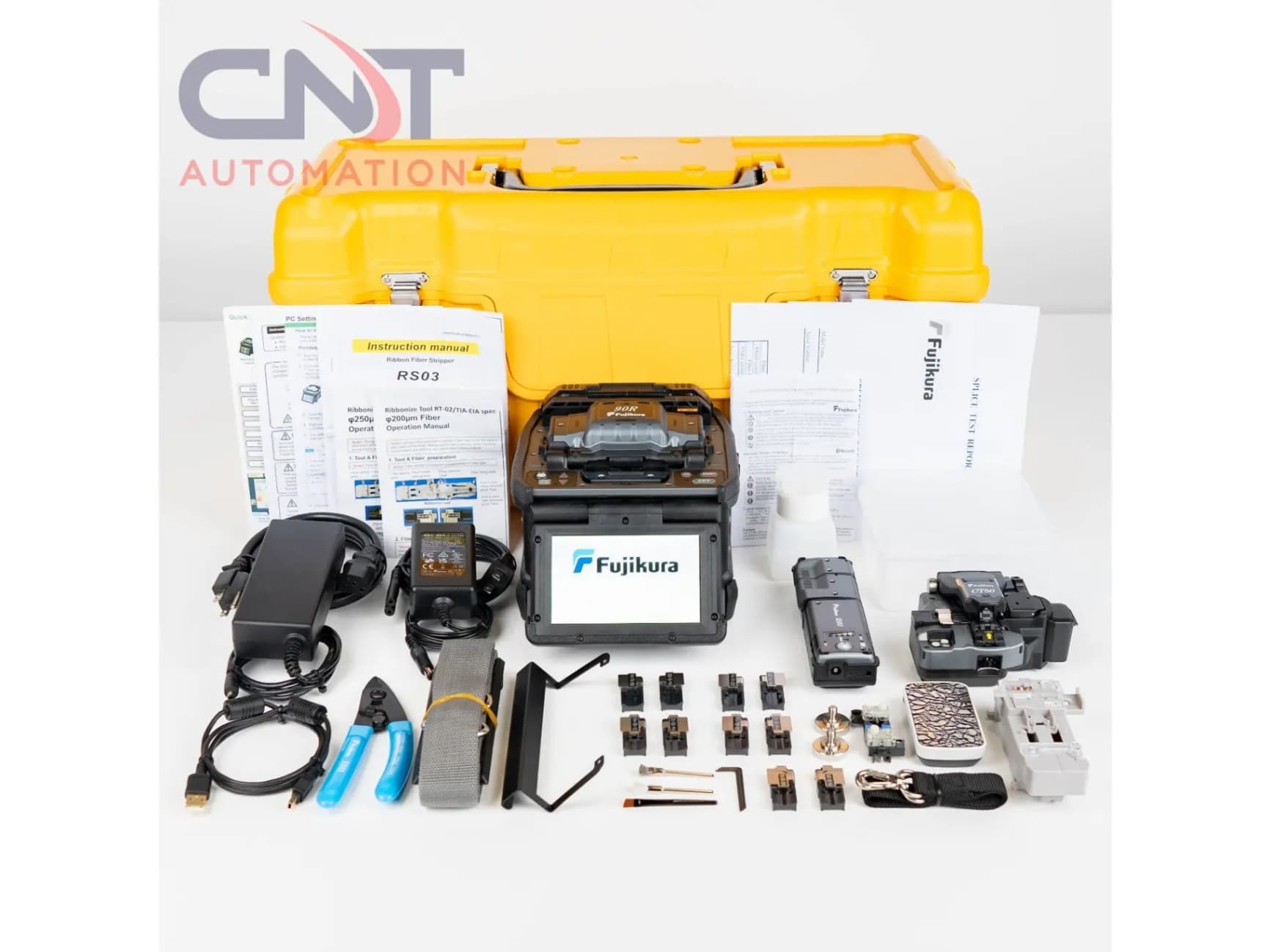 AFL Fujikura 90R Mass Ribbon Fiber Fusion Splicer With CT-50 Cleaver FSM-90R12 Main Image