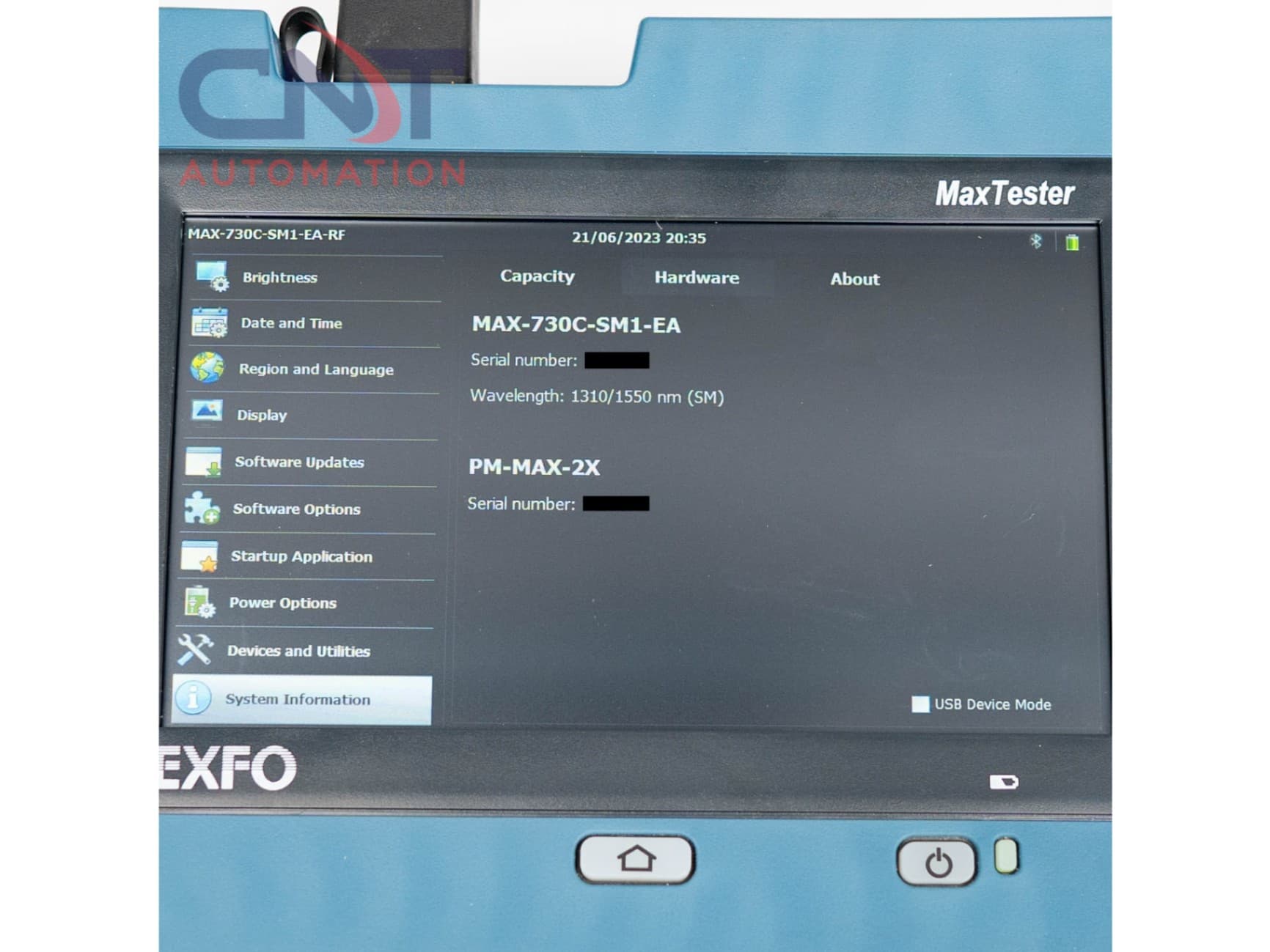 EXFO MaxTester 730C OTDR 1310/1550 nm for Rent Third Image