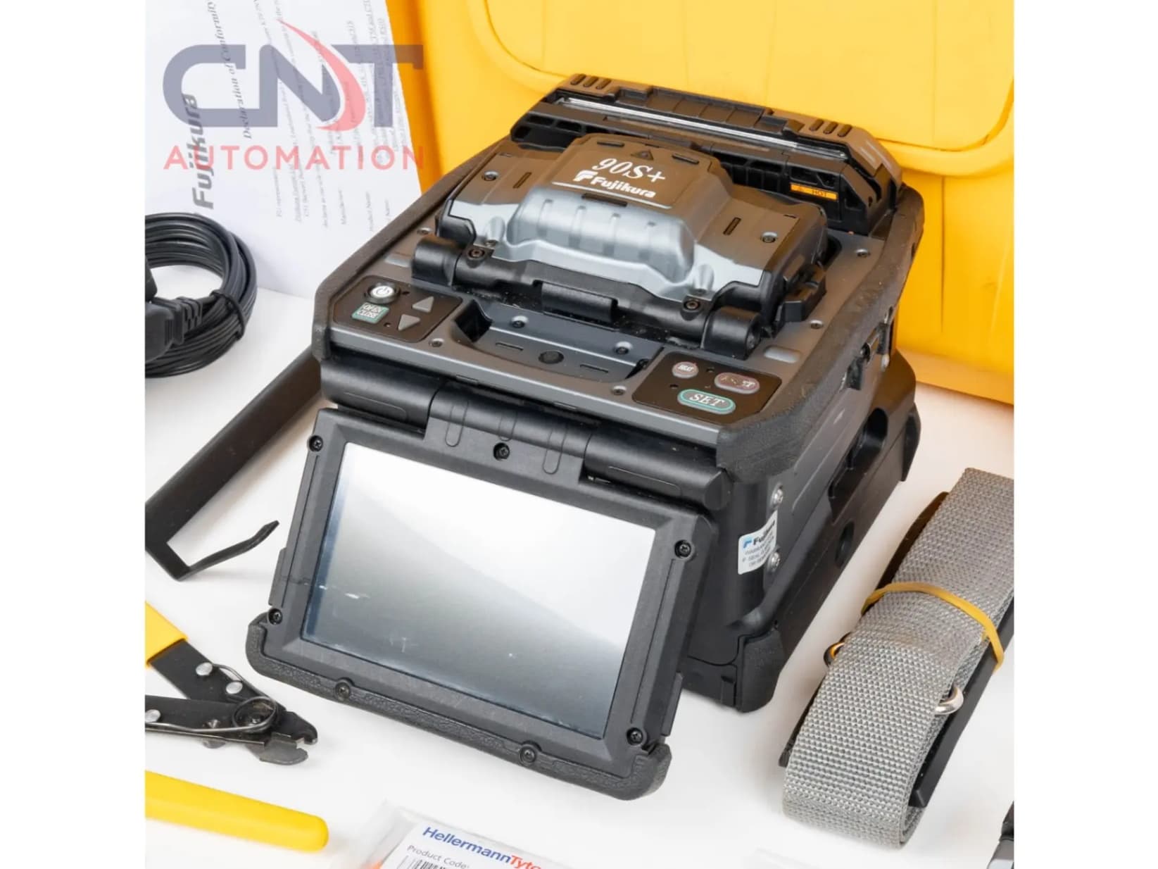AFL Fujikura 90S+ SM MM Core Alignment Fusion Splicer with CT-50 Cleaver FSM-90S 90S Second Image