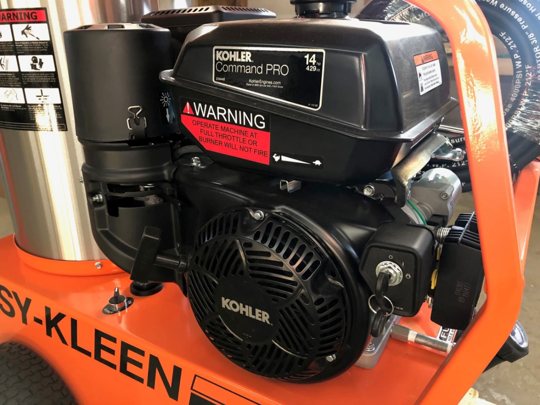 Easy-Kleen 4000 PSI 14HP Hot Water Pressure Washer 120V Burner Hotsy Magnum Second Image