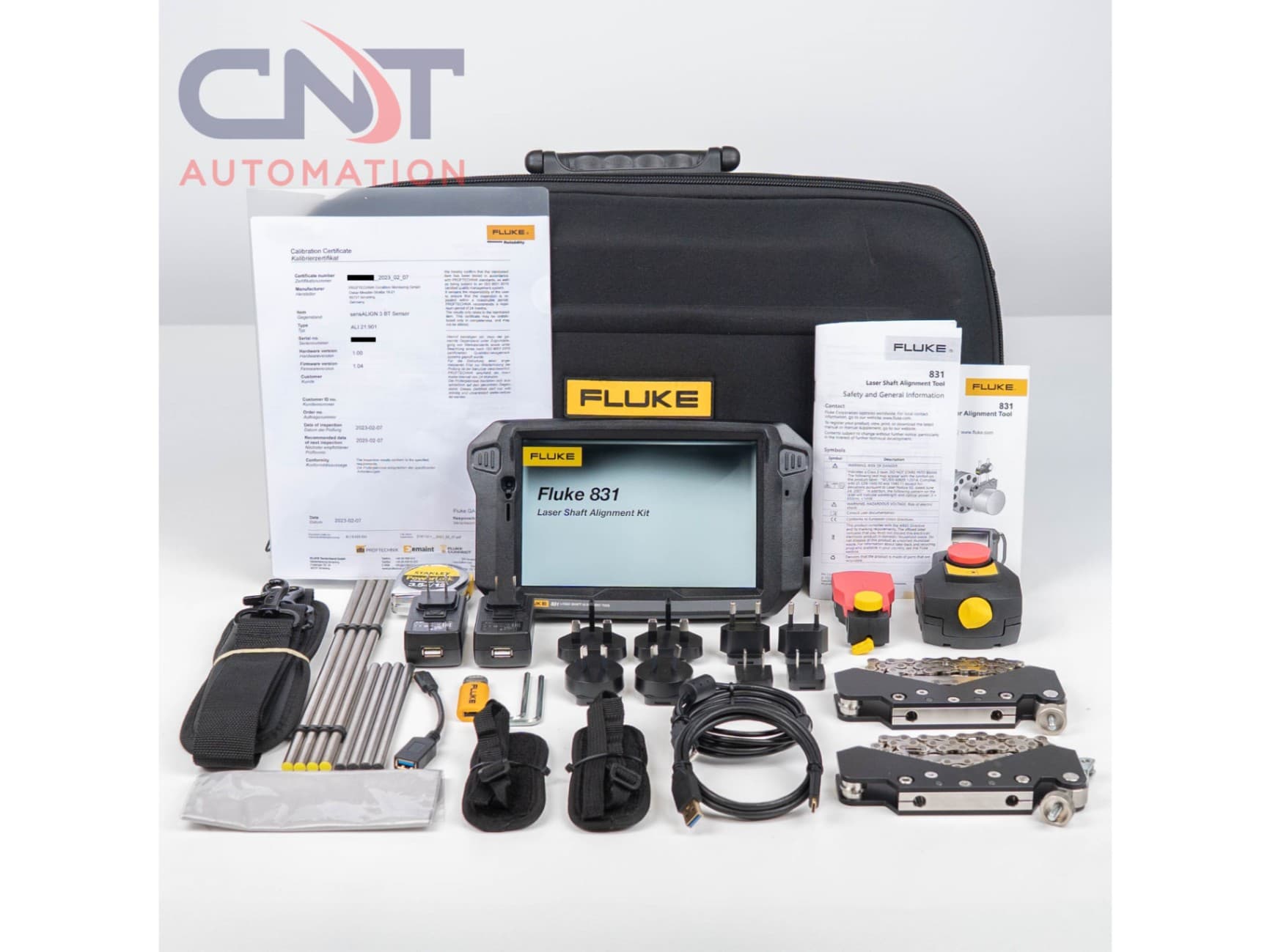 Fluke 831 Laser Shaft Alignment Tool System Main Image