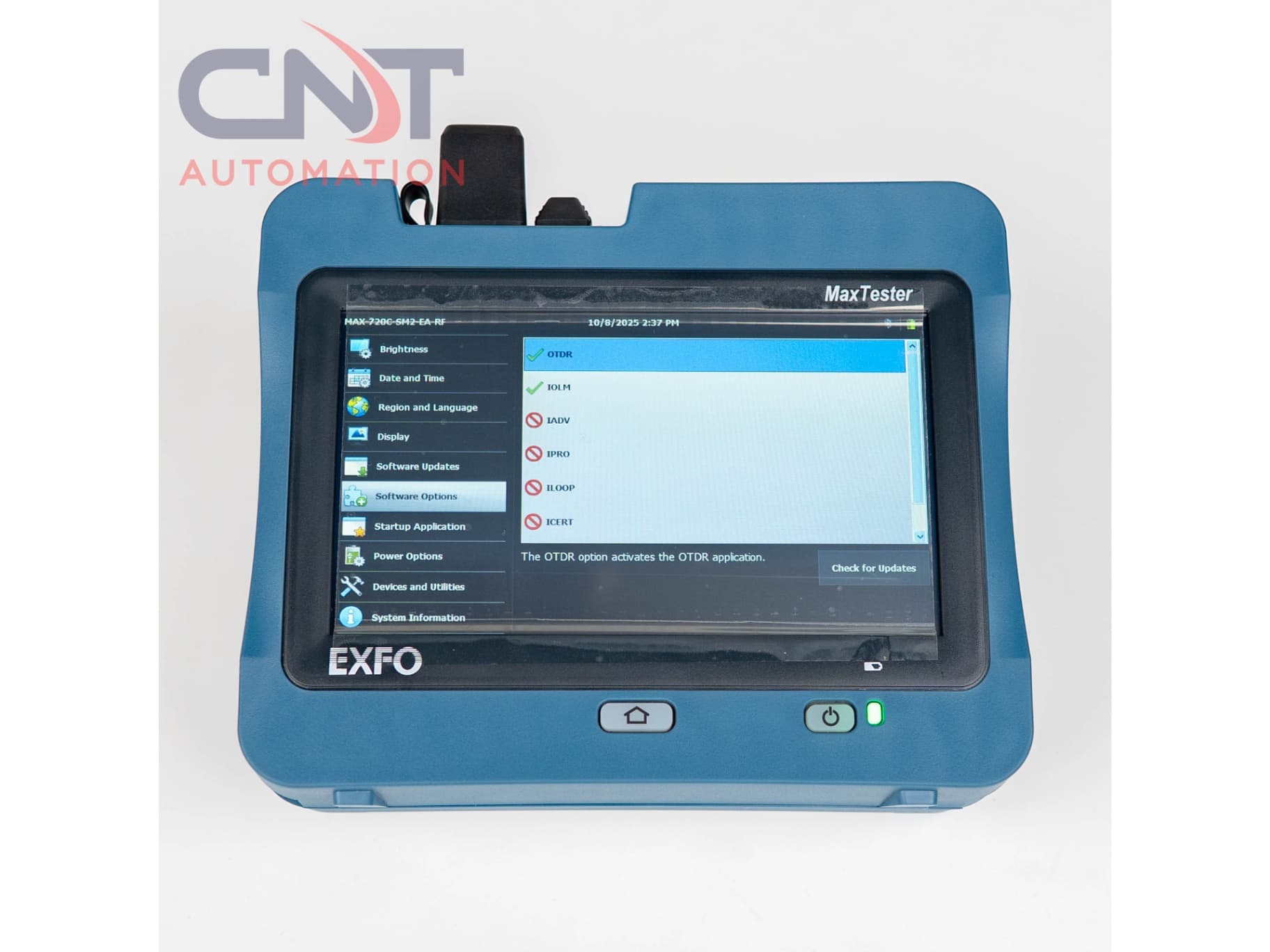 EXFO MaxTester 720C-SM2 OTDR & IOLM Fiber Tester for Rent Third Image